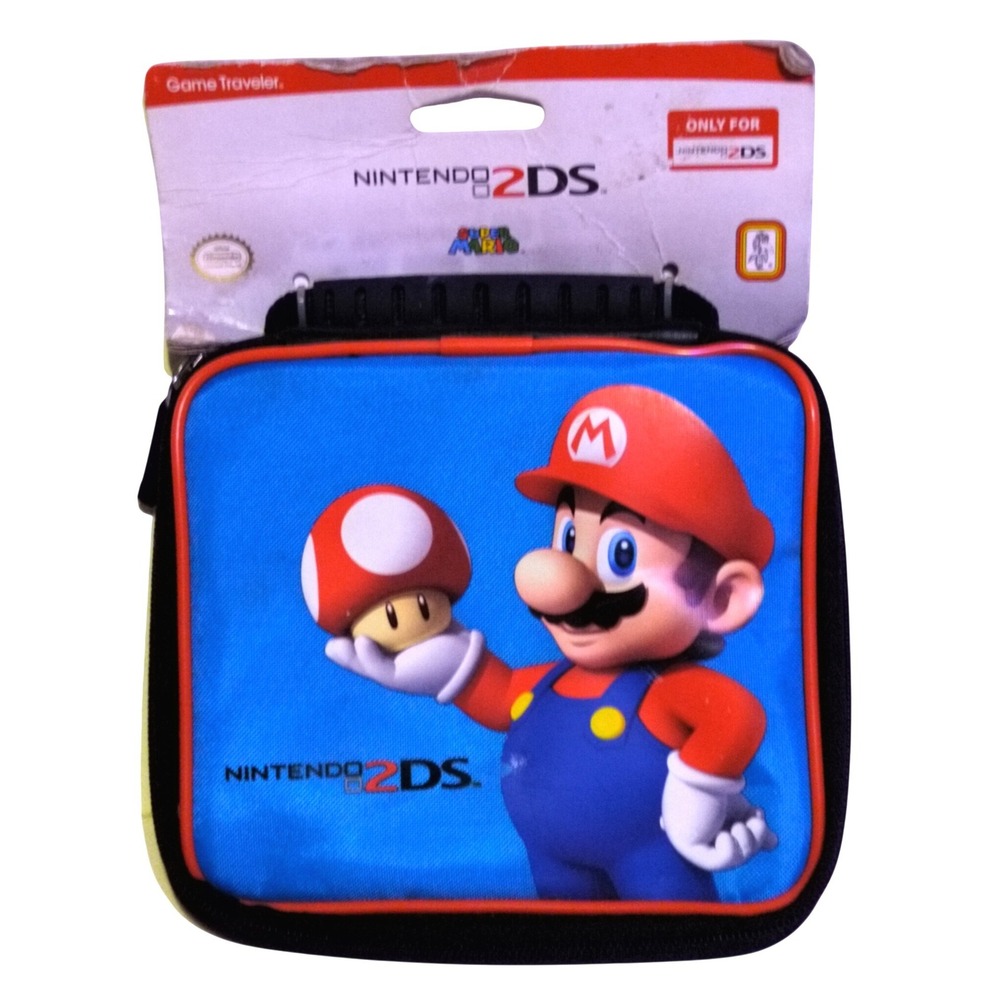 Nintendo 2DS Super Mario Game Traveler Case RDS Industries 2DS215 2014 Kid Gift